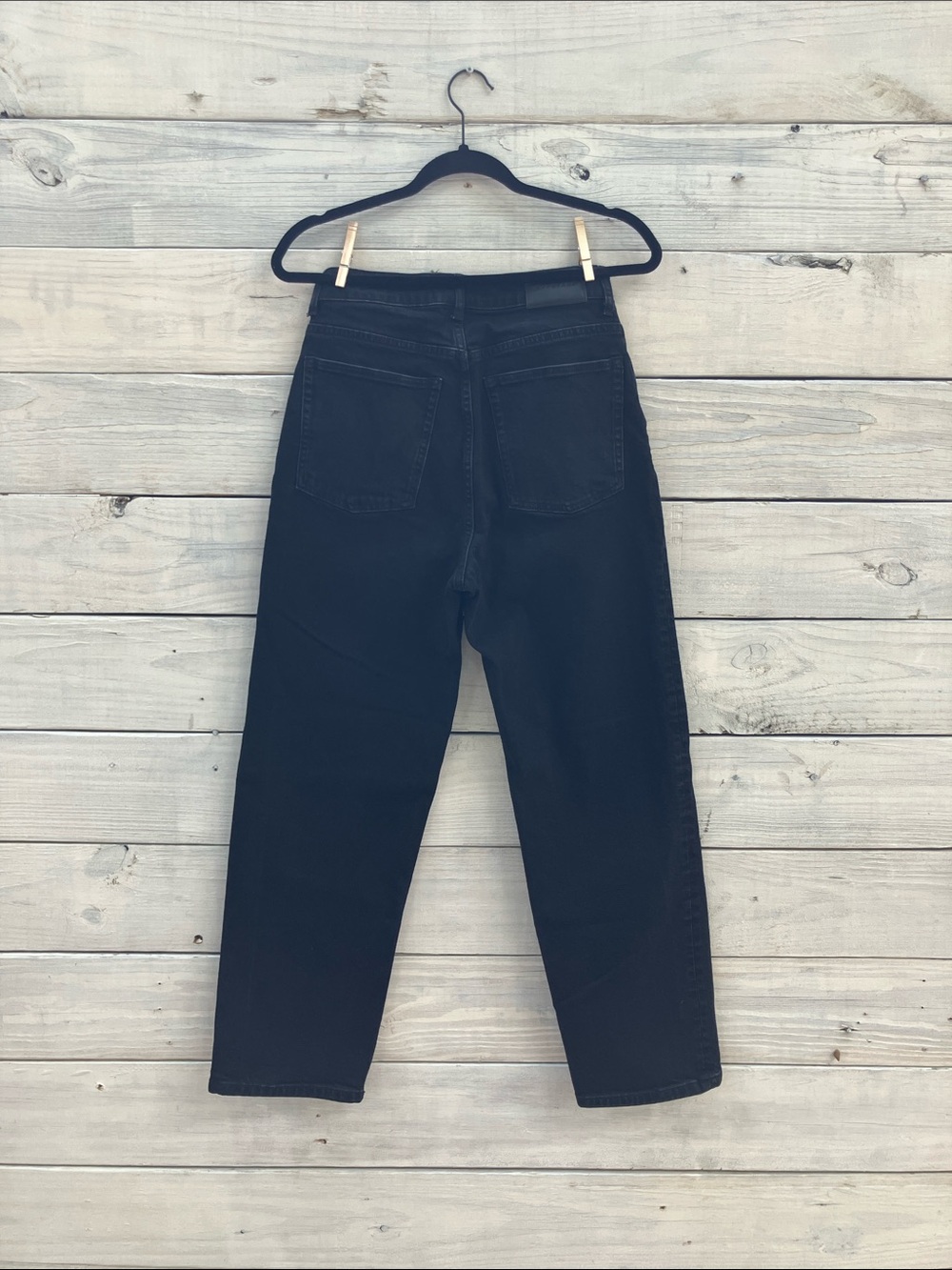 Everlane The Curvy Way-High Women's Black Organic Cotton Jeans - Picture 4 of 5